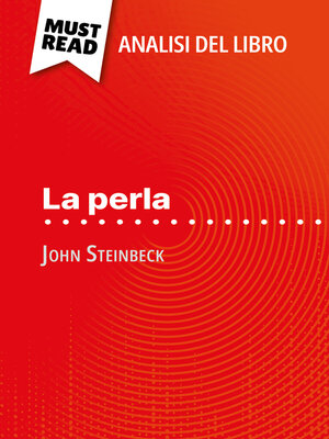 cover image of La perla di John Steinbeck (Analisi del libro)